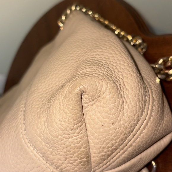 Michael Kors   Convertible Crossbody shoulder bag  pebbled leather khaki tan EUC - Picture 10 of 17